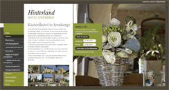 Desktop Screenshot of hotelhinterland.be