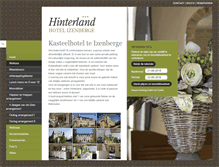 Tablet Screenshot of hotelhinterland.be